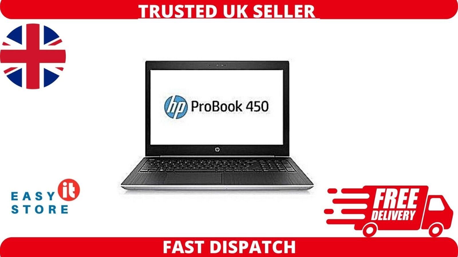 HP ProBook 450 G5 i5-8250u 8GB 256GB NVME 15.6 Win 11